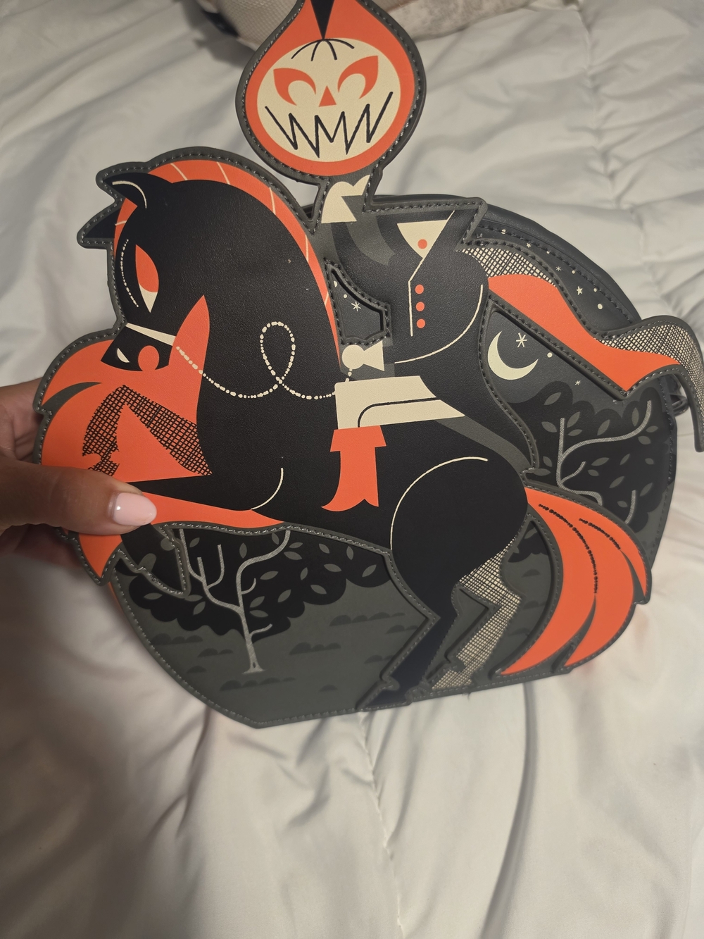 Mickey's Not So Scary Loungefly Park Exclusive Headless Horseman Bag